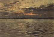 Levitan, Isaak Lake evening china oil painting artist